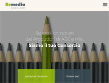 Tablet Screenshot of consorzioremedia.it